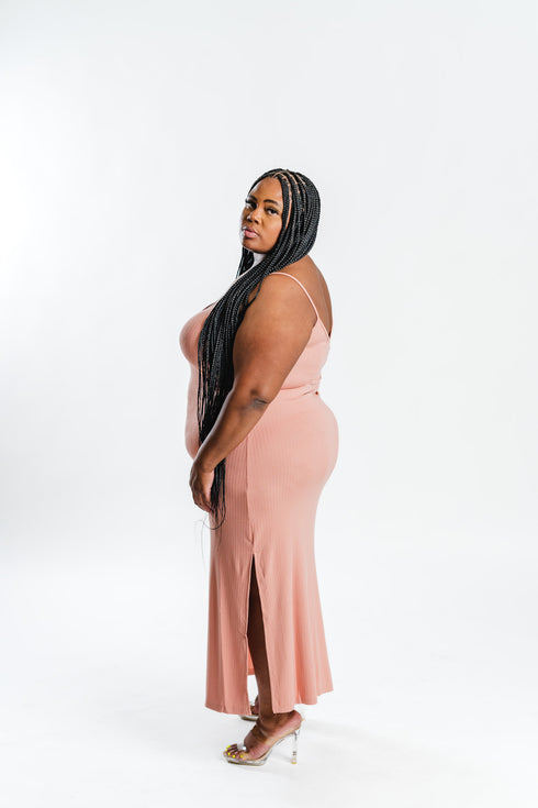 Sun Baked Ribbed Maxi Dress | Plus Size